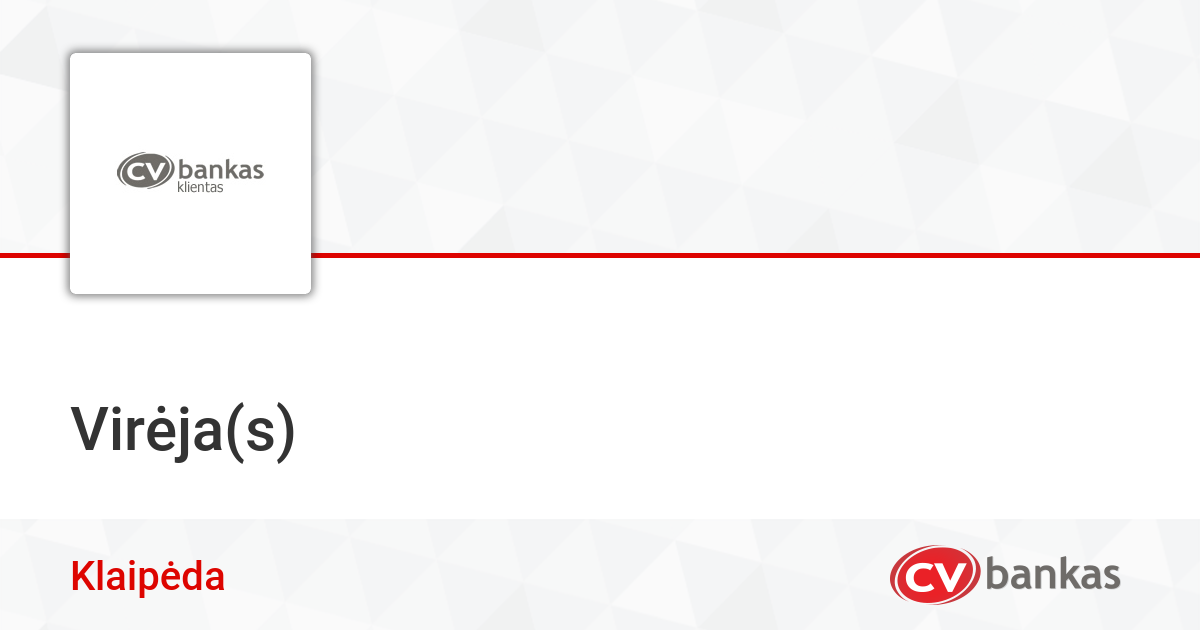 Virėja S Klaipėdoje Mb Agiluna Cvbankas Lt