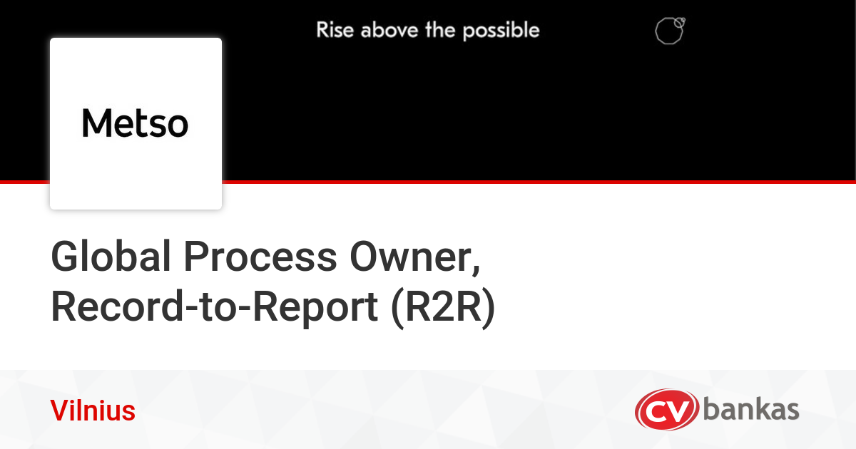 global-process-owner-record-to-report-r2r-vilniuje-uab-metso