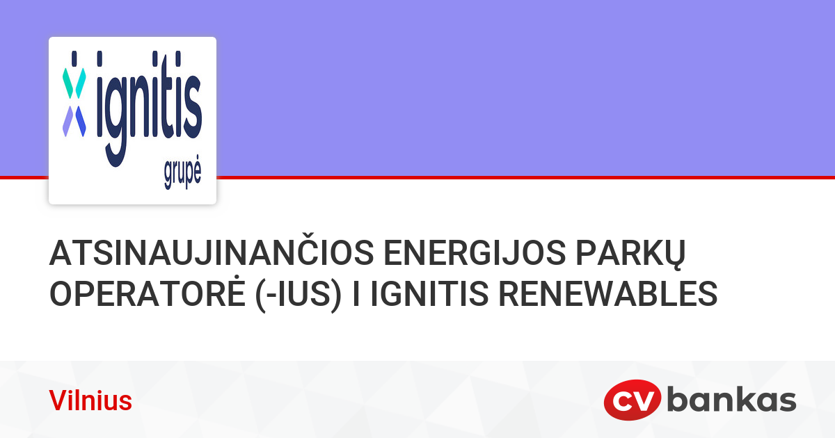 Ignitis Renewables 2026 Grant Program for Local Community Development
